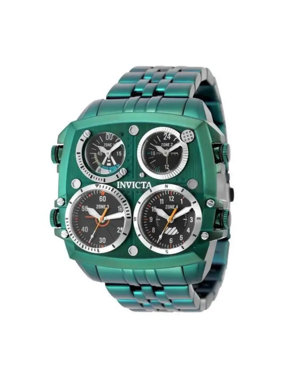 Invicta Aviator Zulu Time Men's Watch - 50mm, Green (50657)